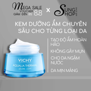 [Mã COSBAUH3 giảm 8% đơn 300K] Kem dưỡng ẩm Vichy Aqualia Thermal giúp da sáng mịn cấp nước và khoáng chất