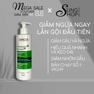 [Pháp] Dầu gội đầu Vichy Dercos cho da đầu gàu dầu nhờn