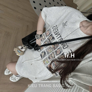 Set Váy Cotton Hình Mickey Kiều Trang Basic