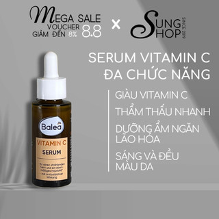 Serum Vitamin C Balea Đức sáng da mờ thâm nếp nhăn ngăn ngừa lão hóa