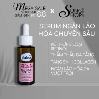 Serum Balea Retinol Collagen Đức ngăn lão hóa mờ nếp nhăn tái tạo da