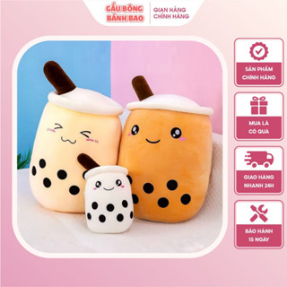 Gấu Bông Trà Sữa Lông Mịn, Gối Nhồi Bông Trà Sữa Quà Tặng Cao Cấp Cho Bé-G03.1
