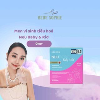Men vi sinh tiêu hoá cho bé sơ sinh trở lên Neubria Anh Quốc Baby & Kid