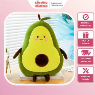 Gấu bông trái bơ tròn nhỏ cho bé xinh cute size 25cm - 50cm gaubongbanhbao.vn-m012