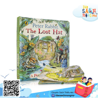 Đồ chơi cho bé về thỏ peter rabbit: the lost hat - a peep-inside tale - beatrix potter.