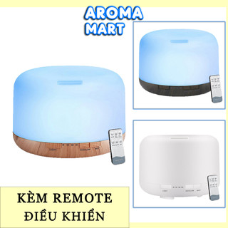 Máy xông tinh dầu siêu âm dung tích lớn 850ml kèm remote điều khiển AROMA Mart