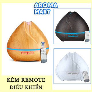 Máy xông tinh dầu Búp sen cỡ lớn 550ml kèm remote điều khiển AROMA Mart