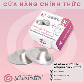 COMBO Miếng bảo vệ đầu ti (núm vú) SILVERETTE® + Vòng O-feel Size XL - dành cho mẹ bỉm đang cho con bú