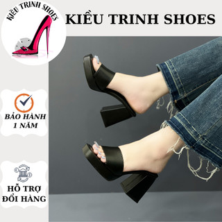 Dép nữ cao gót 10 phân quai ngang
