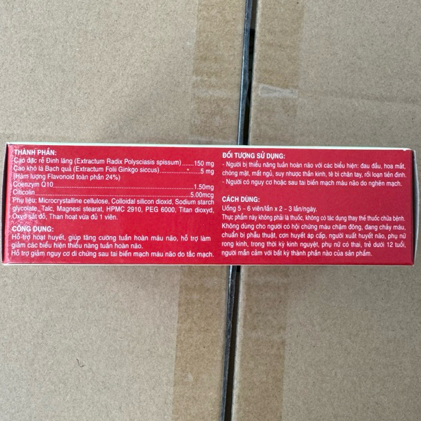 Viên uống Hoạt Huyết Dưỡng Não - MEDIUSA - hỗ trợ tăng cường lưu thông máu lên não giúp bổ não