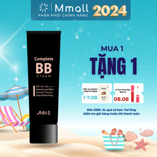 Kem nền chống nắng bb cream jnn nâng tone che khuyết điểm cho da dầu mụn spf50+ pa++++ hàn quốc 50ml | mmall.vn