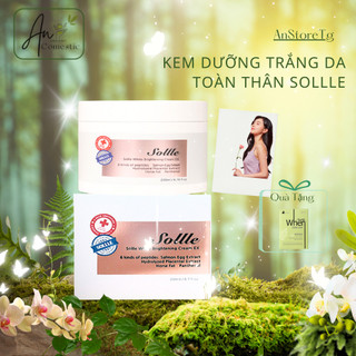 Kem dưỡng trắng da toàn thân Sollle 200ml Nuôi dưỡng và trẻ hoá làn da chống lão hoá