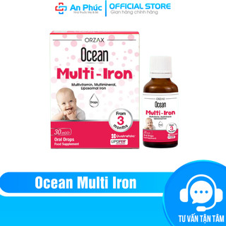 Ocean Multi Iron phòng ngừa thiếu máu do thiếu sắt ở trẻ nhỏ, tăng cường sức đề kháng của trẻ, giúp trẻ ăn ngon