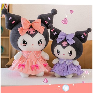 Kuromi và Melody mặc váy gấu bông to thú nhồi bông cute quà tặng dễ thương hàng cao cấp