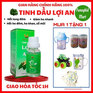 [MUA 1 TẶNG 1] Tinh dầu Lợi an bôi ho, sổ mũi, khò khè cho bé - Tinh dầu lợi an chính hãng, Tinh dầu trầu không lợi an