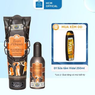 Combo Sữa tắm 250ml & Nước hoa 100ml Tesori d' Oriente lưu hương đến 8h nhập khẩu chính hãng từ Ý