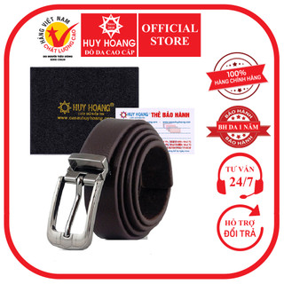 Dây thắt lưng nữ Huy Hoàng da bò 2,5P màu nâu HP5128