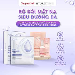 Bộ đôi mặt nạ siêu dưỡng da seyoul - mặt nạ thạch & bộ mặt nạ xịt collagen thuỷ phân