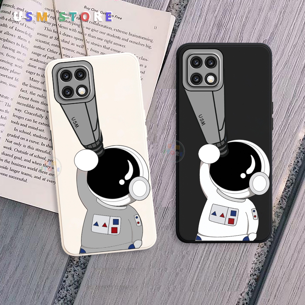 Ốp lưng Oppo A72 5G / A73-5G / A53-5G, silicon dẻo, chống sốc, in nổi Phi Hành Gia