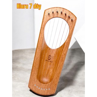 ĐÀN LYRE CHÍNH HÃNG WALTER, HLURU CAO CẤP LOẠI 7 DÂY (NGŨ CUNG)  ĐẦY ĐỦ PHỤ KIỆN ĐI KÈM