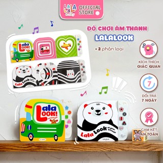 Sách âm thanh Lalalook hoàn thiện thị giác não bộ phát triển cho bé sơ sinh 5 bài hát Lalala baby