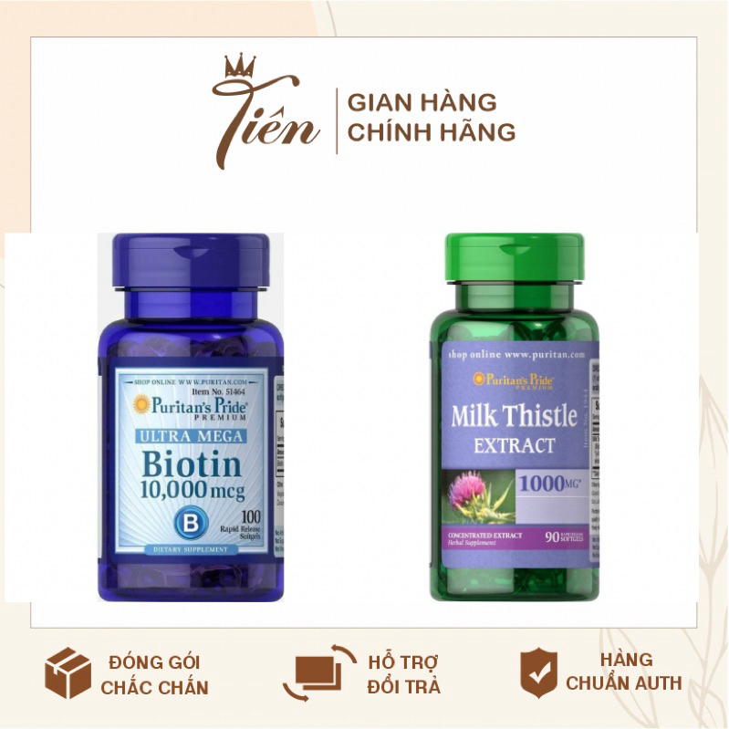 (Bill Hãng) omega va Viên uống làm trắng da L-GLUTATHIONE 500mg Puritain'sPride, bổ gan 1000mg
