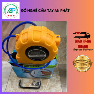 Cuộn dây hơi tự rút 9m hộp nhựa donghecamtayanphat chất liệu dây nhựa cao cấp độ bền cao và dẻo