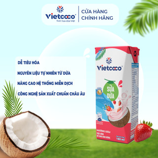 Sữa dừa UHT Vietcoco 180ml Hương Dâu