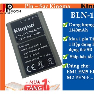 PIN MÁY ẢNH KINGMA thay thế cho OLYMPUS BLN-1