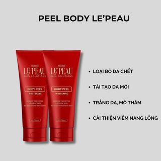 Peel body Retinol trắng da, mờ thâm, peel da tẩy tế bào chết 150ml LE'PEAU
