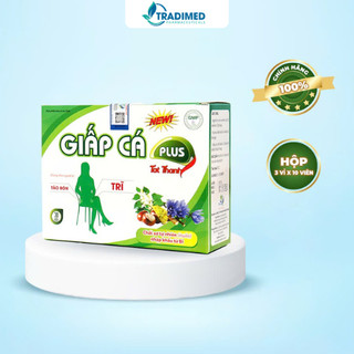 Viên uống Giấp cá Plus Tất Thành - Bổ sung chất xơ tự nhiên, hỗ trợ nhuận tràng, Tradimed Pharma