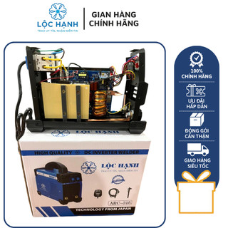 Máy hàn lộc hạnh arc 315 - máy hàn chuyên que 3.2-4ly tiết kiệm điện, dòng hàn ổn định, mối hàn đẹp và sáng - chính hãng