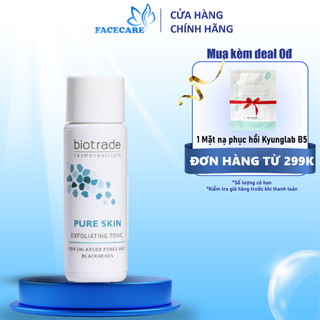 Biotrade Toner Tẩy Tế Bào Chết Giảm Mụn Đầu Đen Pure Skin Exfoliating Tonic 10ml