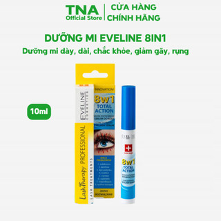 Dưỡng mi Eveline 8in1 dưỡng mi dài, dày, chắc khỏe, giảm gãy rụng mi