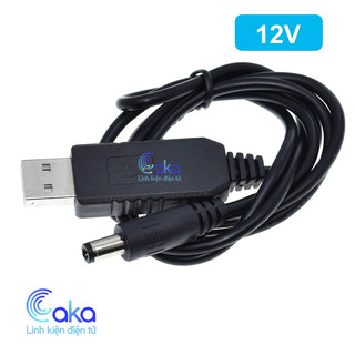 Dây cáp tăng áp USB DC 5V lên DC 12V 2.1x5.5mm