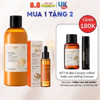 Dòng sản phẩm nghệ Cocoon Sữa rửa mặt nghệ 140ml; Toner nghệ 140ml; Tinh chất nghệ 30ml