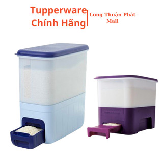 Thùng gạo Tupperware Rice Smart 10kg - cân thiết kế lấy gạo thông minh, nhựa nguyên sinh - Long Thuận Phát