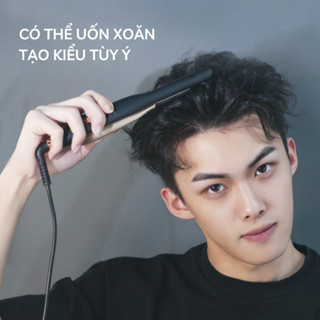 Máy uốn tóc nam nữ  máy tạo kiểu tóc cho nam 2 in1 ép side tóc nam đa năng máy duỗi tóc mini 