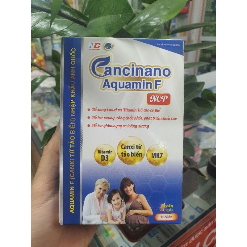 Canxi Nano AquaminF NCP bổ xung canxi cho xương và răng, phát triển chiều cao