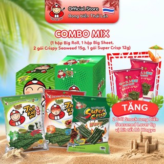 [MUA 1 HỘP BIG ROLL 12, 1 HỘP BIG SHEET 12, 2 GÓI CS15, 1 GÓI 12G TẶNG 2 GÓI SS 6G] Snack Rong BiểnTaoKaeNoi