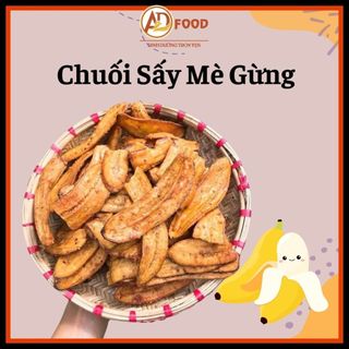 500g chuối sấy mè gừng giòn tan