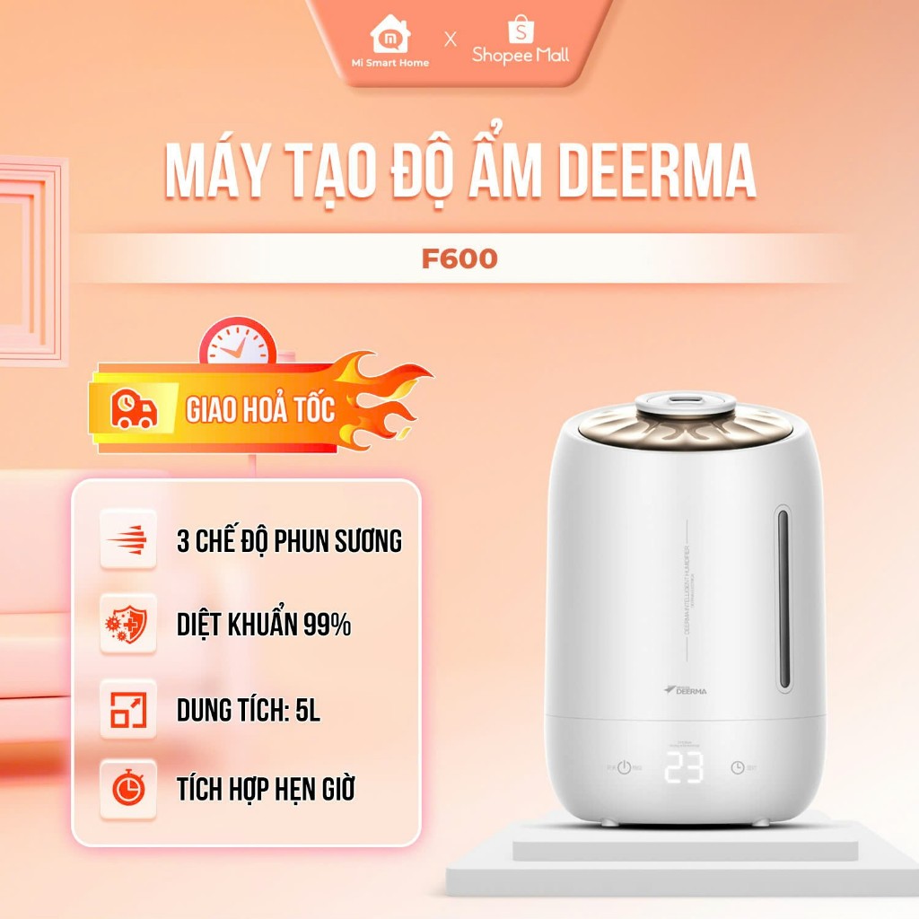 Máy Phun Sương Tạo Ẩm DEERMA F600 Chính Hãng Bảo Hành 6 Tháng