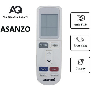 Remote máy lạnh asanzo , Điều khiển điều hòa ASANZO - ( BH 6 THÁNG )
