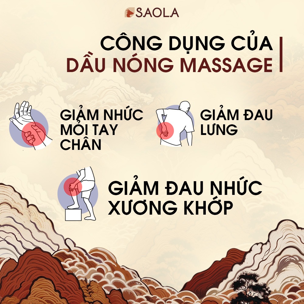 Dầu Nóng Massage Giảm Đau Nhức Mỏi Xương Khớp Và Toàn Thân, Giúp Ngủ Ngon, Vận Động Tốt 30ml, 100ml