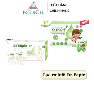 Gạc rơ lưỡi Dr Papie vệ sinh răng miệng / Rơ lưỡi Dr.Papie cho bé (30 gói)