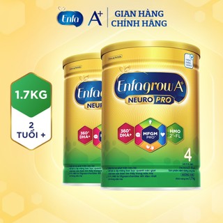 Bộ 2 lon sữa bột enfagrow a+ neuropro 4 vị nhạt dễ uống - 1.7kg/lon