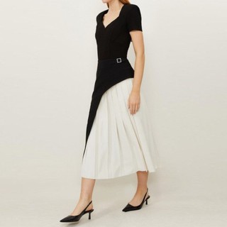 ĐẦM T3D SHORT SLEEVE PLEATED