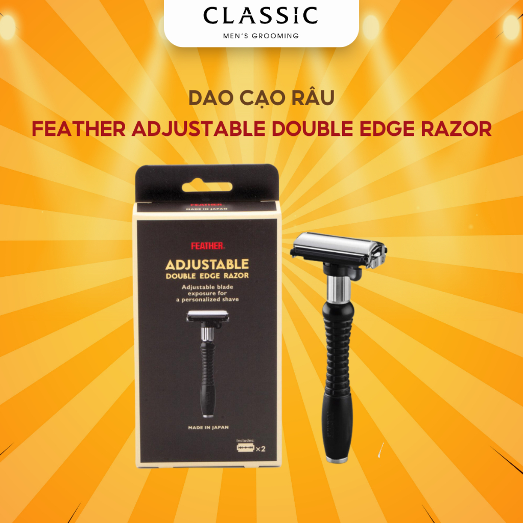 Dao Cạo Râu Feather Adjustable Double Edge Safety Razor