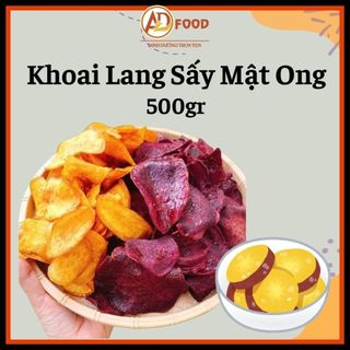 500gr Khoai lang sấy mật ong vàng, tím