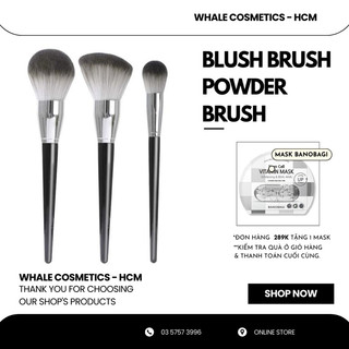 Cọ má hồng cheeck brush / cọ phủ phấn / cọ tạo khối màu đen